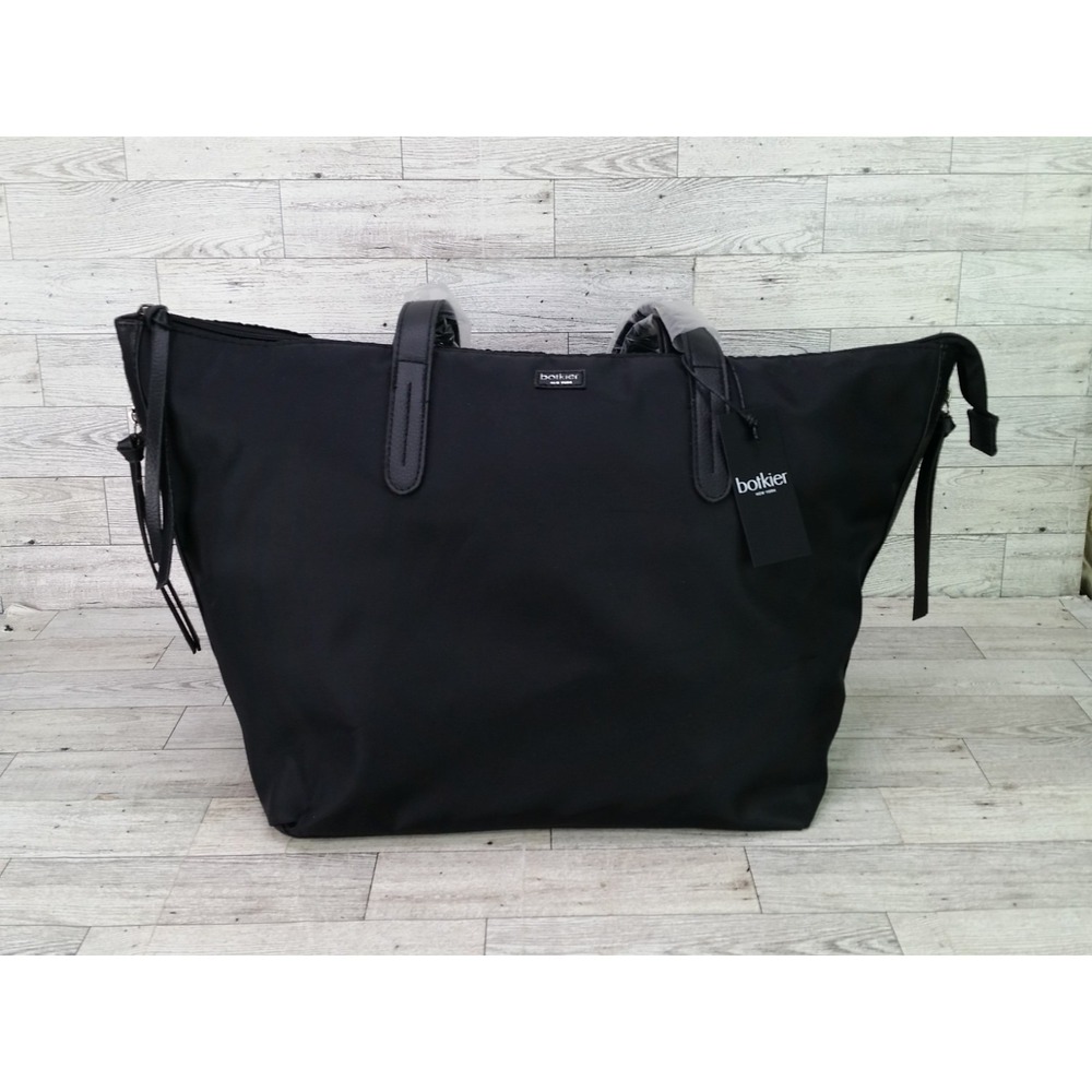 NWT Botkier New York Bond Tote Bag Black Nylon Large Hand Bag Zippers